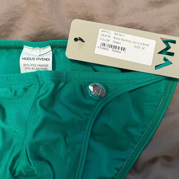 NWT | Modus Vivendi | Bodybuilding Low Cut Swim Brief | Size M - Picture 2 of 4